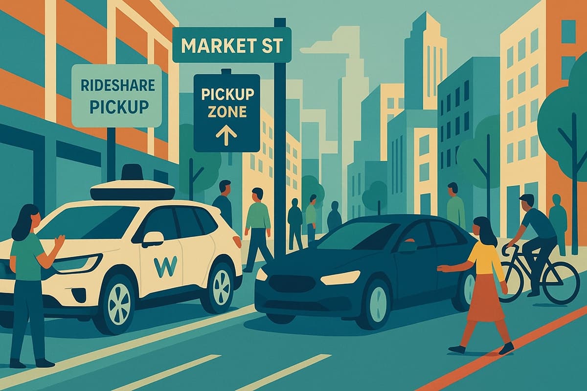 Car-full Market Street - Uber and Lyft return to Market